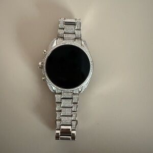 Michael Kors: Silver Smartwatch with Black Dial